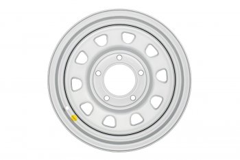 6 009 р. Штампованый диск OFF-ROAD Wheels (усиленный, треугольник мелкий) 7.0x15 Уаз Буханка 452 3741 цельнометаллический фургон (1965-2025) 5x139.7xDIA108.0xET25.0 (Цвет: серебристый). Увеличить фотографию 3