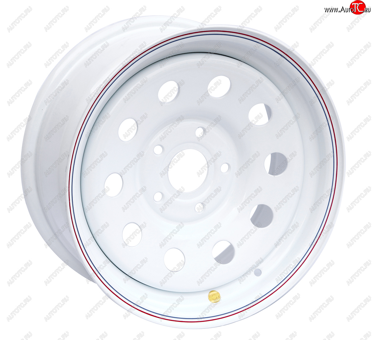 5 699 р. Штампованый диск OFF-ROAD Wheels (усиленный, круг) 7.0x16 BMW 5 серия E39 седан дорестайлинг (1995-2000) 5x120.0xDIA74.1xET20.0 (Цвет: белый)