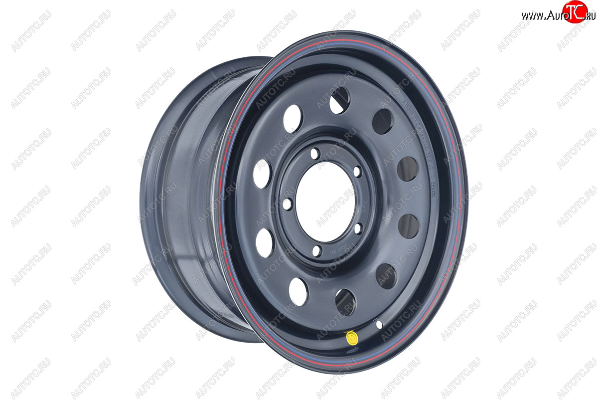 6 249 р. Штампованый диск OFF-ROAD Wheels (стальной усиленный, круг - черный). 7.0 x 16 Уаз 469 (1972-2011) 5x139.7xDIA110.0xET25.0 