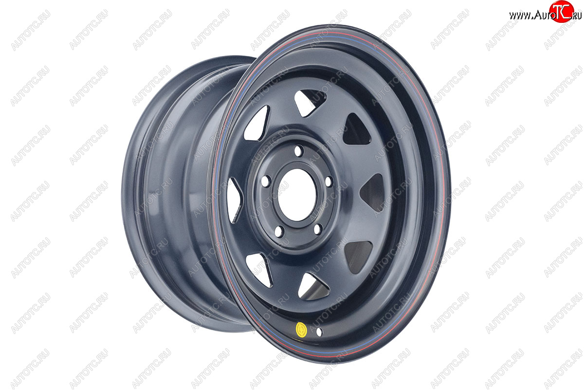 6 299 р. Штампованый диск OFF-ROAD Wheels (усиленный, треугольник) 8.0x16   (Цвет: черный)  с доставкой в г. Пермь