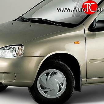 9 299 р. Переднее крыло Стандартное (левое, катафорез) Лада Калина 1117 (2004-2013) (Окрашенное)  с доставкой в г. Пермь