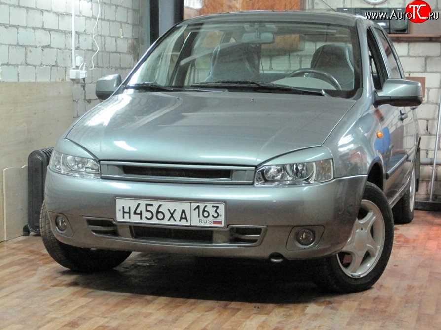 789 р. Решётка радиатора Sport Лада Калина 1118 седан (2004-2013) (Неокрашенная)  с доставкой в г. Пермь
