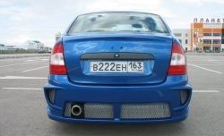 9 799 р. Задний бампер E4 Лада Калина 1118 седан (2004-2013) (Неокрашенный)  с доставкой в г. Пермь. Увеличить фотографию 4