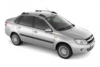 Рейлинги Petroil Tuning Усиленные Лада Гранта  2190 - Калина  1118 (Серебристый муар)