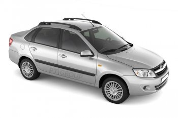 Рейлинги Petroil Tuning Усиленные Лада Гранта  2190 - Калина  1118 (Черный муар)