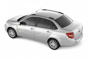 6 329 р. Рейлинги Petroil Tuning Комфорт  Лада Гранта  2190 - Калина  1118 (Серебристый муар)  с доставкой в г. Пермь. Увеличить фотографию 4