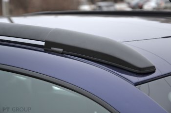 6 329 р. Рейлинги Petroil Tuning Комфорт  Лада Гранта  2190 - Калина  1118 (Черный муар)  с доставкой в г. Пермь. Увеличить фотографию 5