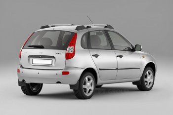 5 319 р. Рейлинги Petroil Tuning Усиленные  Лада Калина ( 1119,  2192) - Калина Спорт ( 1119,  2192) (Серебристый муар)  с доставкой в г. Пермь. Увеличить фотографию 2
