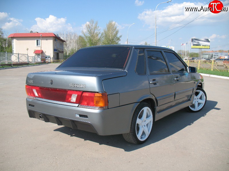 8 999 р. Задний бампер Фанат-Спорт Лада 2115 (1997-2012) (Неокрашенный)  с доставкой в г. Пермь