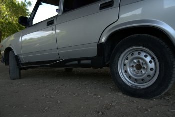 969 р. Пороги накладки Autodemic Полуарка с сеткой  Лада 2101 - 2107 (Текстурная поверхность)  с доставкой в г. Пермь. Увеличить фотографию 5