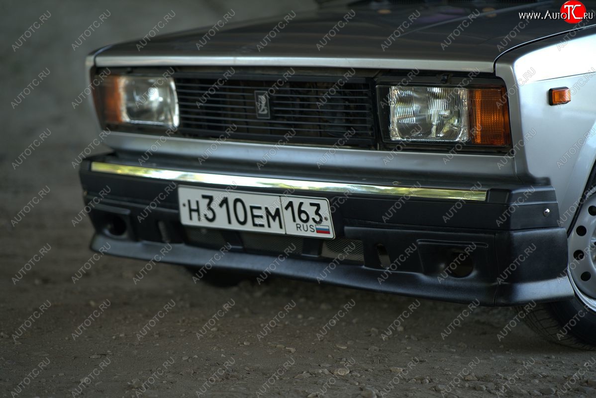 979 р. Накладка на передний бампер Autodemic  Лада 2104 - 2107 (Текстурная поверхность)  с доставкой в г. Пермь