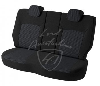 5 549 р. Чехлы для сидений Lord Autofashion Дублин (жаккард) Лада 2107 (1982-2012) (Черный, вставка Прямоугольник черный)  с доставкой в г. Пермь. Увеличить фотографию 2