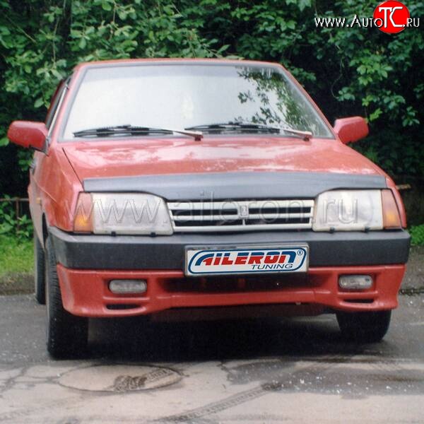 499 р. Накладка на передний бампер Aileron Лада 2108 (1984-2003) (Неокрашенная)  с доставкой в г. Пермь