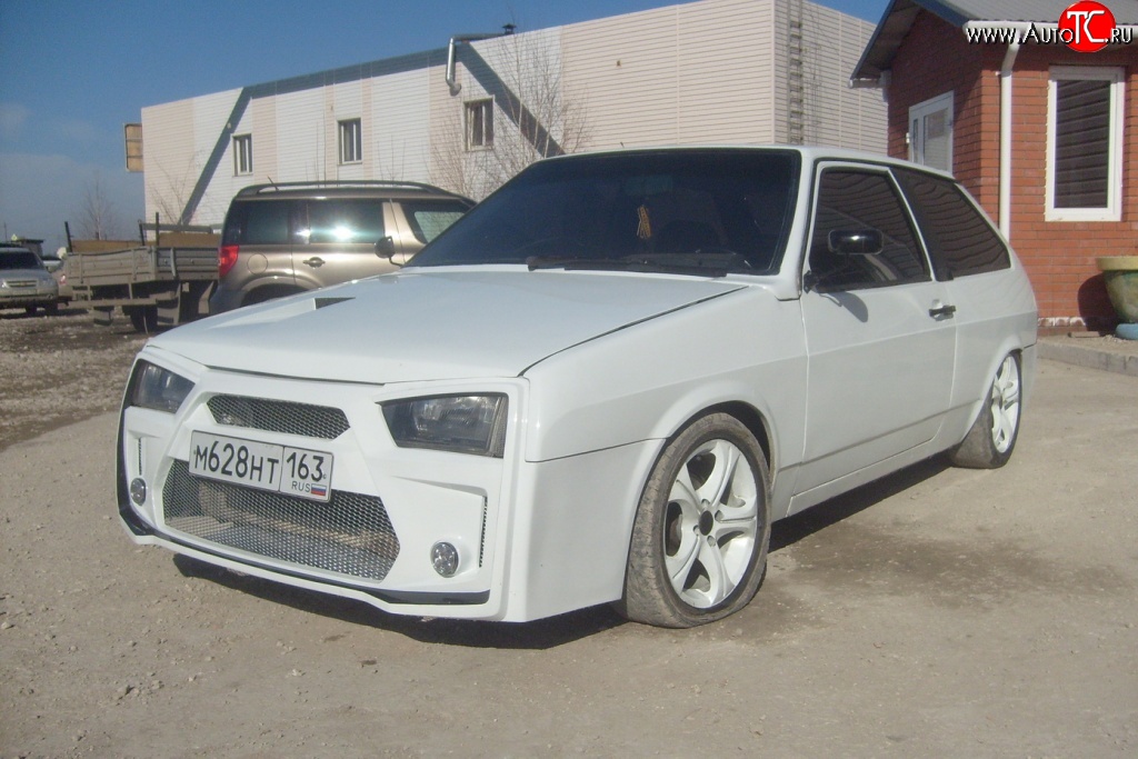 4 399 р. Передний бампер Bad Boy Лада 2108 (1984-2003) (Неокрашенный)  с доставкой в г. Пермь