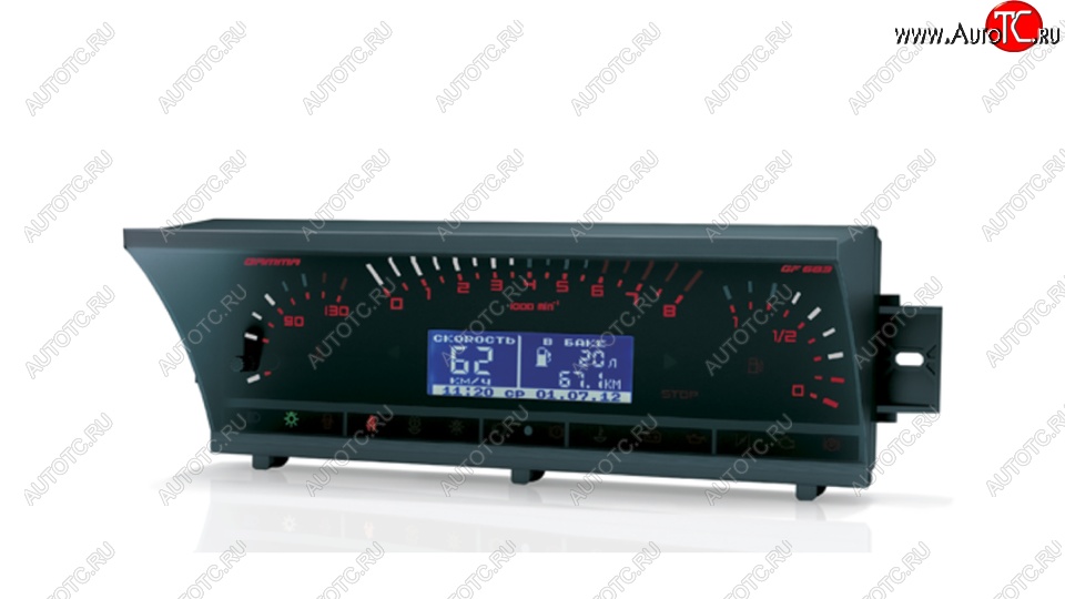 23 799 р. Комбинация приборов Gamma GF 683 (для автомобилей с высокой .панелью приборов) Лада 2109 (1987-2004)  с доставкой в г. Пермь