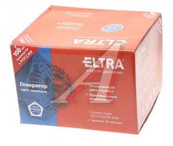 8 699 р. Генератор ELTRA (130A, 14V, шкив поликлиновой) Лада 2115 (1997-2012)  с доставкой в г. Пермь. Увеличить фотографию 4
