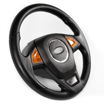 2 969 р. Рулевое колесо Барс Премиум (под знак LADA, Ø360)  Лада 2108 - Надежда  2120 (Дерево)  с доставкой в г. Пермь. Увеличить фотографию 2