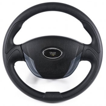 3 389 р. Рулевое колесо Grand Turbo (Ø360 мм) Лада 2112 купе (2002-2009) (Карбон)  с доставкой в г. Пермь. Увеличить фотографию 2