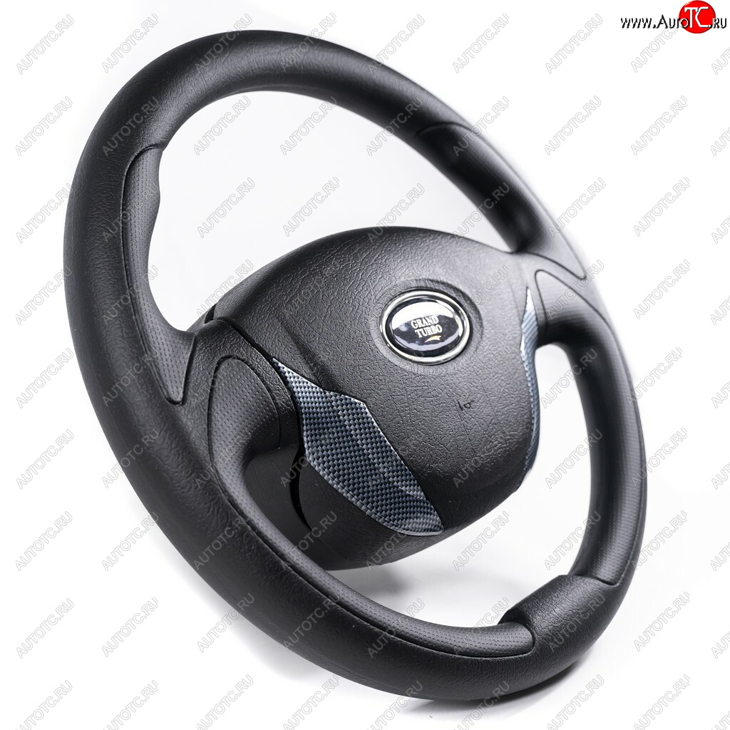 3 389 р. Рулевое колесо Grand Turbo (Ø360 мм) Лада 2112 купе (2002-2009) (Карбон)  с доставкой в г. Пермь
