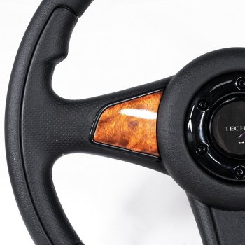 3 399 р. Рулевое колесо Sport Extrim Delux (Ø360 мм)  Лада 2108 - Надежда  2120 (Дерево)  с доставкой в г. Пермь. Увеличить фотографию 4