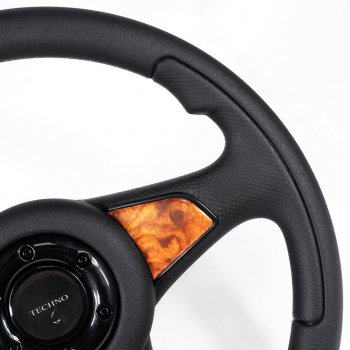 3 399 р. Рулевое колесо Sport Extrim Delux (Ø360 мм)  Лада 2108 - Надежда  2120 (Дерево)  с доставкой в г. Пермь. Увеличить фотографию 3