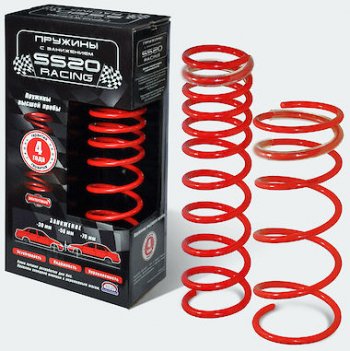Пружины задние заниженные SS20 Racing Лада 2110 седан (1995-2007) (Переменный шаг витка -70 мм)