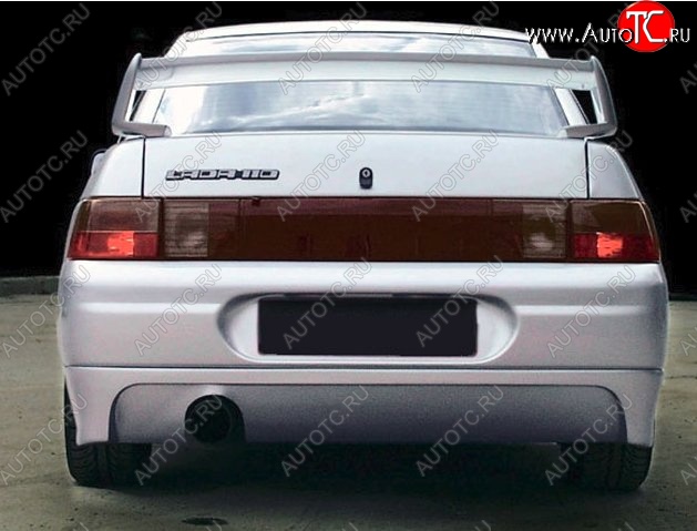 5 149 р. Накладка на задний бампер Infiniti Лада 2110 седан (1995-2007) (Неокрашенная)  с доставкой в г. Пермь