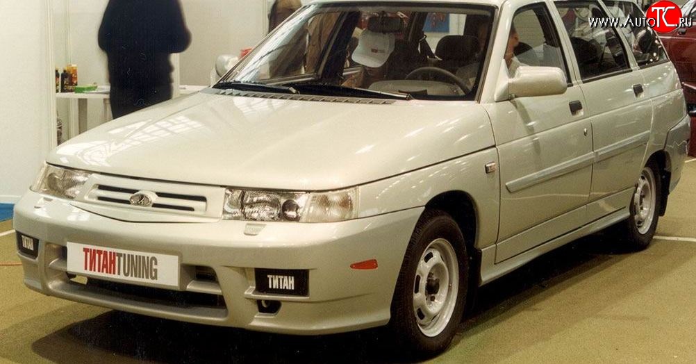5 399 р. Передний бампер Титан Лада 2111 универсал (1998-2009) (Неокрашенный)  с доставкой в г. Пермь