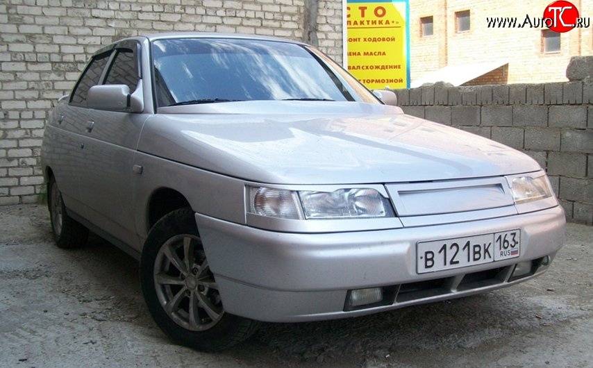 649 р. Решётка радиатора Карлота Лада 2110 седан (1995-2007) (Неокрашенная)  с доставкой в г. Пермь