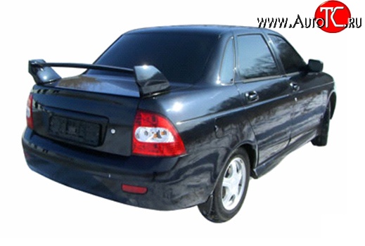 2 799 р. Спойлер Стелс Лада 2110 седан (1995-2007) (Крепление на сверление, Неокрашенный)  с доставкой в г. Пермь