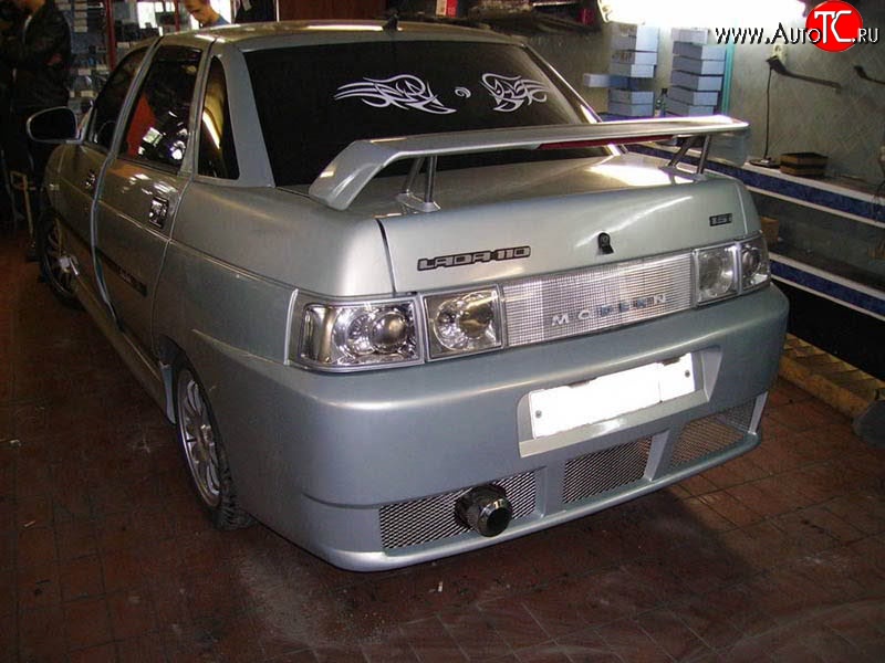 7 699 р. Задний бампер Е-4  Лада 2110 (1995-2007) седан (Неокрашенный)  с доставкой в г. Пермь