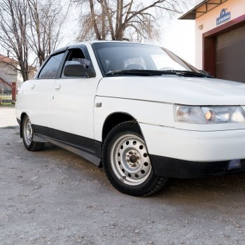 1 079 р. Пороги накладки Autodemic ВИНТ СПОРТ (с сеткой) Лада 2112 хэтчбек (1999-2008)  с доставкой в г. Пермь. Увеличить фотографию 4