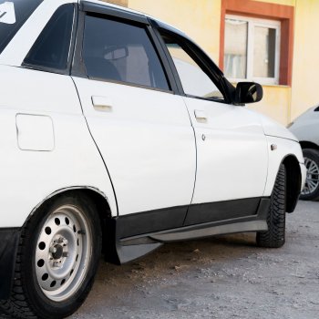 1 079 р. Пороги накладки Autodemic ВИНТ СПОРТ (с сеткой) Лада 2112 хэтчбек (1999-2008)  с доставкой в г. Пермь. Увеличить фотографию 3