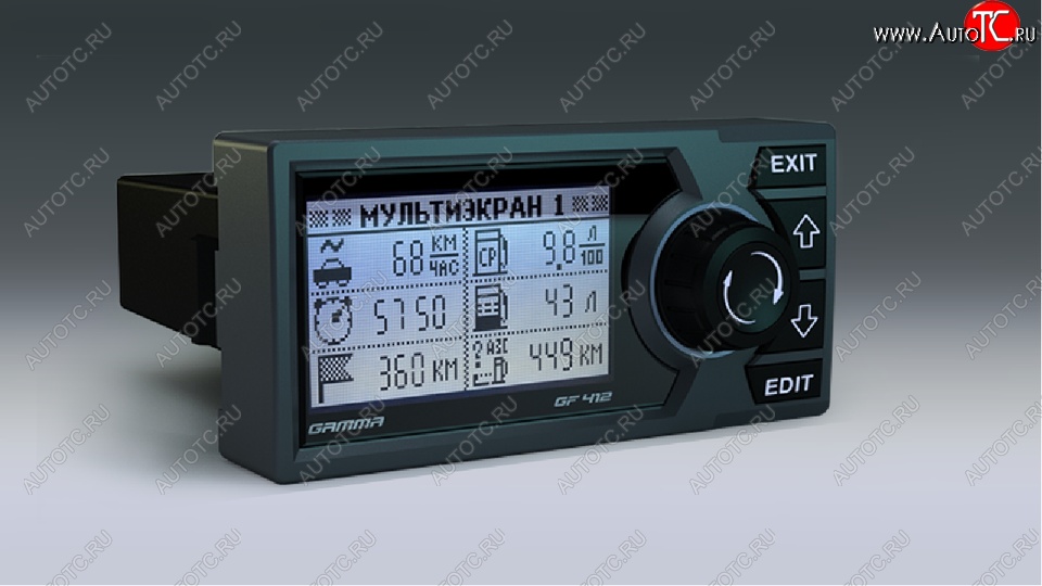 11 799 р. Бортовой компьютер Gamma GF 412 (для автомобилей со старой панелью) Лада 2112 купе (2002-2009)  с доставкой в г. Пермь