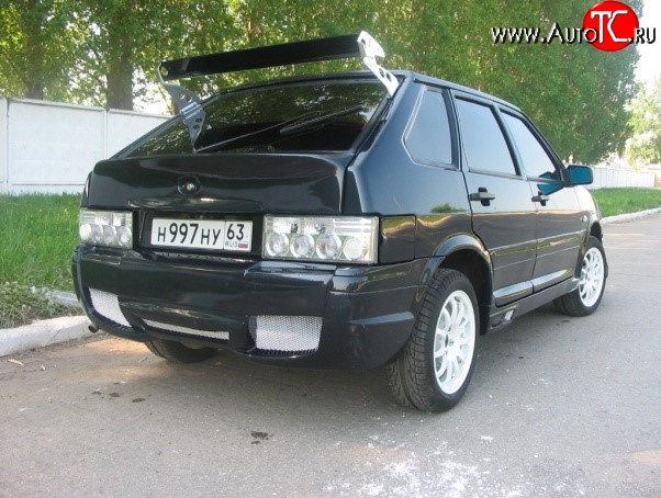 7 799 р. Задний бампер V-MAX Лада 2114 (2001-2014) (Без сетки, Неокрашенный)  с доставкой в г. Пермь