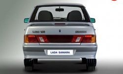 3 289 р. Задний бампер Стандартный Лада 2115 (1997-2012) (НОкрашенный (пласт.балка))  с доставкой в г. Пермь. Увеличить фотографию 2