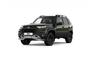 12 649 р. Защита переднего бампера Petroil Tuning (Ø63, волна)  Лада Нива Трэвел (2021-2025) (212300-80) (Нержавейка полированная)  с доставкой в г. Пермь. Увеличить фотографию 2