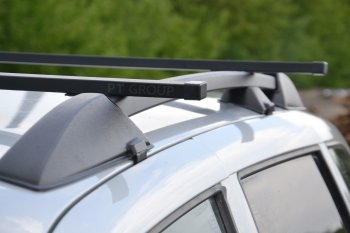 7 749 р. Рейлинги на Petroil Tuning (усиленные в сборе с поперечинами)  Лада 2123 (Нива Шевроле) - Нива Трэвел (Цвет: черный)  с доставкой в г. Пермь. Увеличить фотографию 3