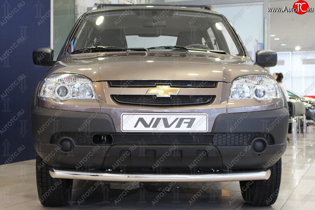 2 199 р. Защитная сетка на бампер Russtal (черная, 3 части) Chevrolet Niva 2123 дорестайлинг (2002-2008)  с доставкой в г. Пермь