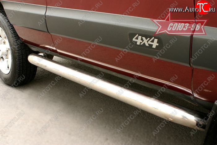 20 879 р. Защита порогов Souz-96 (d76) Chevrolet Niva 2123 дорестайлинг (2002-2008)  с доставкой в г. Пермь