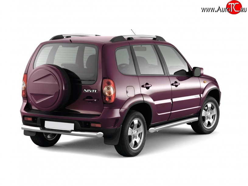 20 559 р. Защита порогов из трубы Ø76 Petroil Tuning  Chevrolet Niva  2123 (2009-2020), Лада 2123 (Нива Шевроле) (2009-2021) (Нержавеющая полированная сталь)  с доставкой в г. Пермь