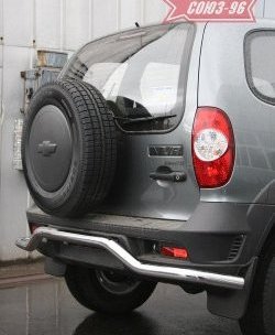 Защита заднего бампера Souz-96 v1 (d60) Chevrolet Niva 2123 рестайлинг (2009-2020)