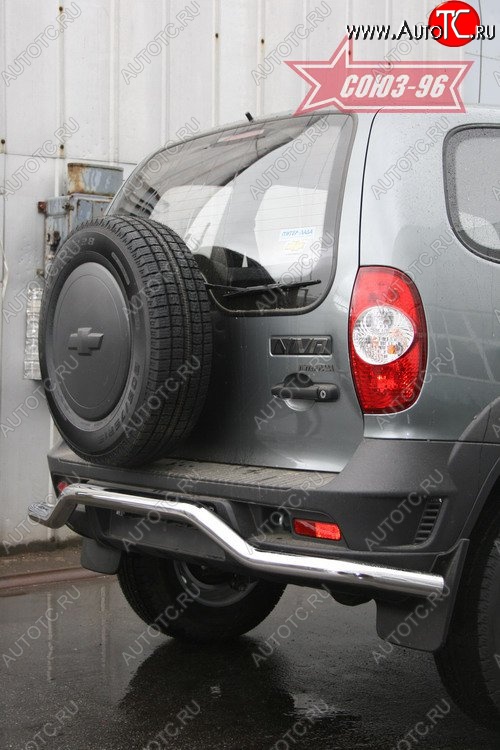 7 199 р. Защита заднего бампера Souz-96 v1 (d60) Chevrolet Niva 2123 рестайлинг (2009-2020)  с доставкой в г. Пермь
