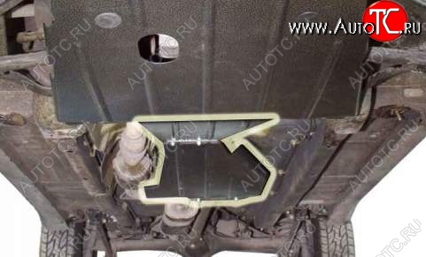 2 769 р. Защита КПП и раздатки КПП Броня-2 (усиленная, 2 элемента)  Chevrolet Niva  2123 (2002-2020), Лада 2123 (Нива Шевроле) (2002-2021)  с доставкой в г. Пермь