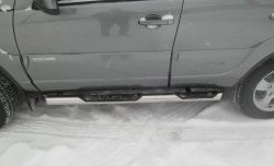 12 849 р. Защита порогов со вставками для ног Protection  Chevrolet Niva  2123 (2009-2020), Лада 2123 (Нива Шевроле) (2009-2021)  с доставкой в г. Пермь. Увеличить фотографию 3