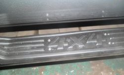 12 849 р. Защита порогов со вставками для ног Protection  Chevrolet Niva  2123 (2009-2020), Лада 2123 (Нива Шевроле) (2009-2021)  с доставкой в г. Пермь. Увеличить фотографию 2