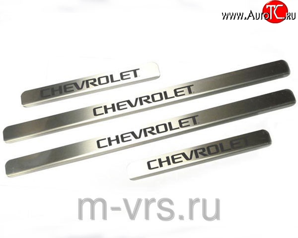 669 р. Накладки на порожки автомобиля M-VRS (нанесение надписи методом окраски) Лада 2123 (Нива Шевроле) дорестайлинг (2002-2008)  с доставкой в г. Пермь
