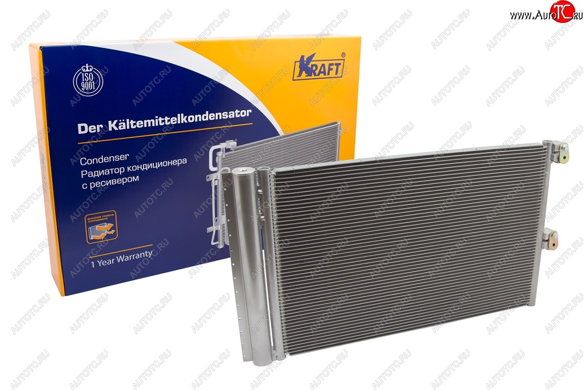 7 599 р. Радиатор кондиционера KRAFT Лада 2123 (Нива Шевроле) 1 рестайлинг (2009-2020)  с доставкой в г. Пермь