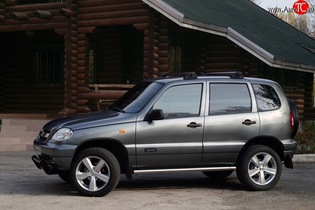 6 399 р. Багажная система Etna Лада 2123 (Нива Шевроле) дорестайлинг (2002-2008) (Сталь с покрытием (черный))  с доставкой в г. Пермь