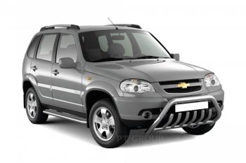 Рейлинги Petroil Tuning Комфорт Chevrolet Niva  2123 (2009-2020), Лада 2123 (Нива Шевроле) (2002-2021), Лада Нива Трэвел (2021-2025) (Серебристый муар)